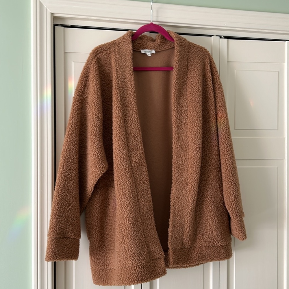 Haven Brown “Teddy Bear” Cardigan